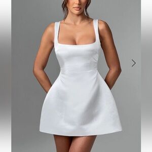 White mini dress